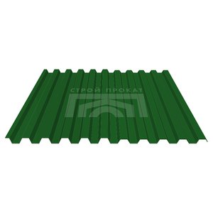 Профнастил С44-1000 окрашенный Зеленый мох (RAL 6005) 0,4 мм