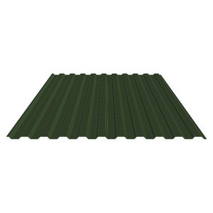 Профнастил С8-1150 окрашенный Лиственно-зеленый (RAL 6002) 0,5 мм